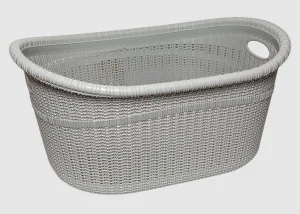 Кошик для білизни Irak Plastik Gordes сірий 52x40x24см 35л (5614)