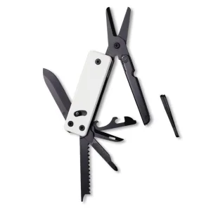 Мини мультитул Roxon KS2E Noir, черное лезвие, белый (KS2ENoirBlancEdge)