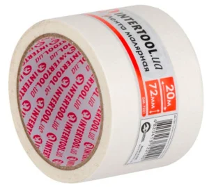 Стрічка малярська Intertool біла 72ммх20м (DM-7221)