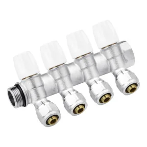 Колектор з перекриттям Karro Super на 4 виходи 3/4“x16 ВЗ (KR17021/3)