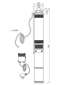 Насос глибинний відцентровий Pumpman 4STM3-7-0,37 (CV032268)