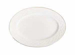 Блюдо Lefard Золота хвиля овальне 18,5x26см (359-478-2)