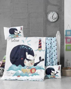 Комплект постільної білизни дитячий LightHouse FİSHER 100x150см (44193)