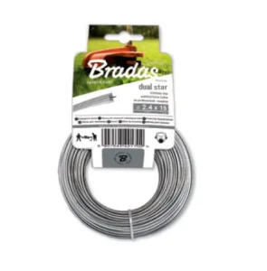 Волосінь для тріммера BRADAS RIPPER DUAL 2,0х15м (ZRG2015K)
