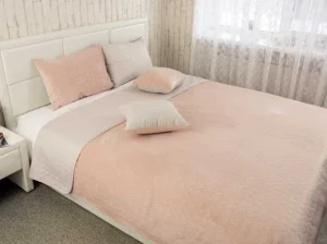 Покривало декоративне Руно VeLour Almond 150x220см (340.55_Almond)