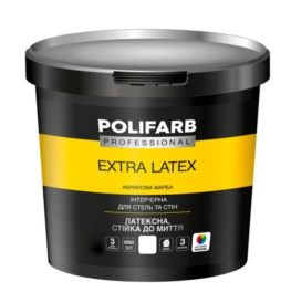 Краска интерьерная латексная Polifarb ExtraLatex 4,2 кг