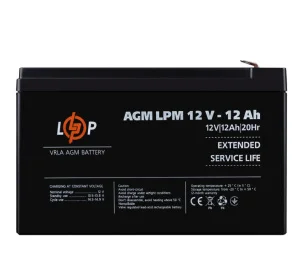 Акумулятор LogicPower AGM LPM 12V 12Ah (6550)