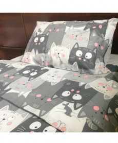 Фото комплект постельного белья прованс котята полуторный (015491)