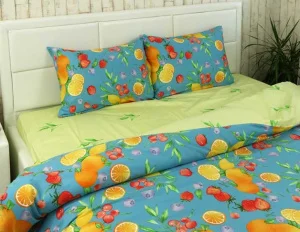 Фото комплект постельного белья руно лимон сатин полуторный (1.137а_лимон)