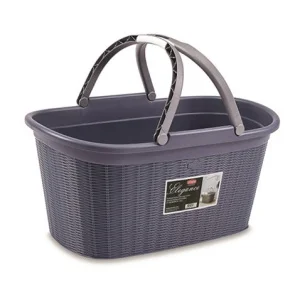 Кошик Stefanplast Elegance з ручками синій 58х38х29,5см 35л (30208)