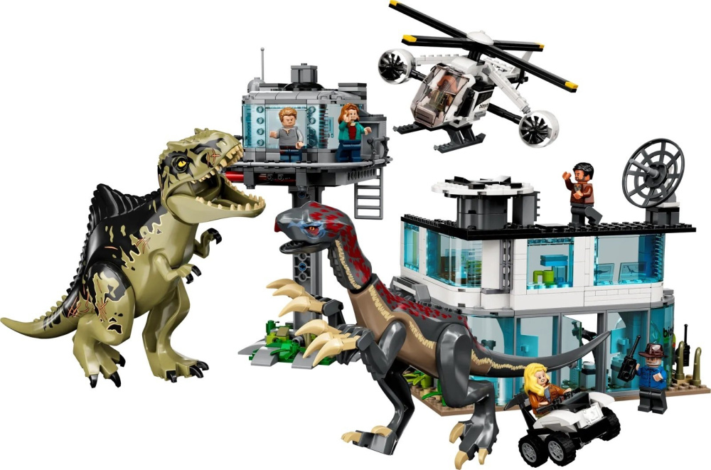 Конструктор Lego Jurassic World Атака гигантозавра и терризинозавра 810 деталей (76949)