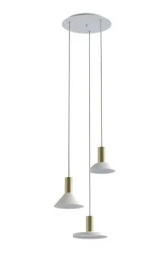 Фото светильник подвесной nowodvorski hermanos iii white/solid brass (8031)