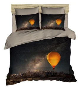 Комплект постільної білизни Lighthouse ranforce+3D Night Sky 200x220см євро (436OZ_2,0)
