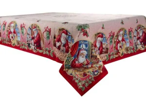 Новорічна скатертина Lefard Home Textile Jouets з люрексом 140х180см (716-032)