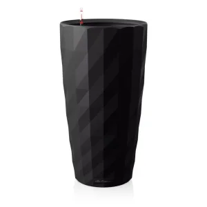 Вазон Lechuza Diamante Premium 40 чорний матовий 40х75см 22л (15702)