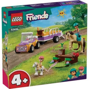 Фото конструктор lego friends прицеп для лошади и пони 105 деталей (42634)
