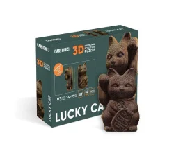 Фото картонный конструктор cartonic 3d puzzle lucky cat (cartluck)