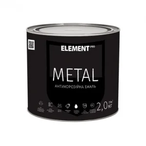 Краска антикоррозионная ELEMENT PRO METAL 2 кг синяя