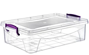 Контейнер для зберігання на защіпках Irak Plastik 38x26x10,5см 7л (5219)