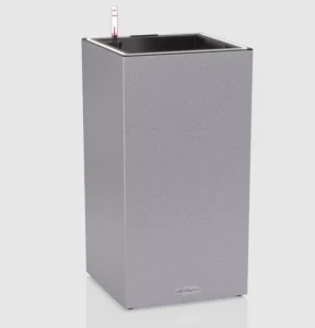 Вазон Lechuza Canto Stone 30 high Led сірий камінь 30x30x56см 3л (13610)
