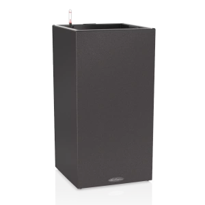 Вазон Lechuza Canto Stone 40 high Led графітово-чорний 40x40x76см 7л (13642)