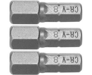 Набір біт STHOR HEX H8x25мм HEX 1/4" 3шт (65505)