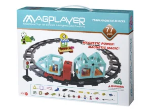 Фото конструктор magplayer поезд 77 элементов (mph2-77)