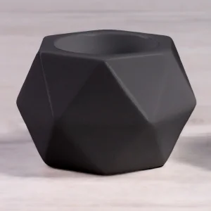 Свічник геометричний MVM My Home чорний 7х5,5см (SK-36 BLACK)