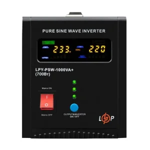 Джерело безперебійного живлення LogicPower LPY-PSW-1000VA+ 700Вт (22871)