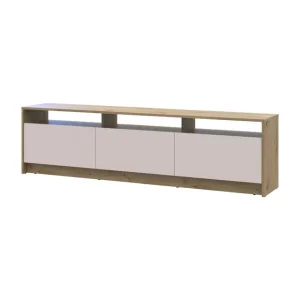 Тумба ТВ Doros U3 Дуб Артизан/Кашемір ДСП 180х33х43 (41516203)