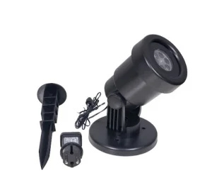 Фото led проектор jumi  новогодние украшения проекция 8110 снеговик и снежинки (e-348110)