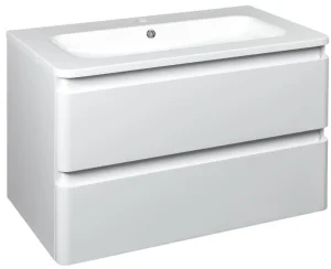 Тумба з раковиною Devit City 100x48x71см білий глянець (0022160W)
