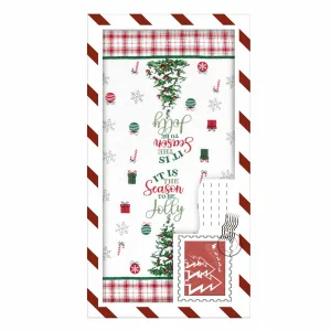 Подарунковий набір рушничків в коробці Ardesto Christmas Tree 38х63см (ART3863HTB)