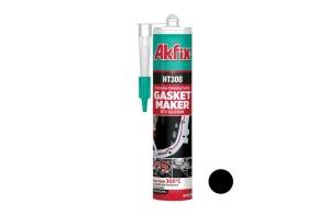 Силікон Akfix HT300 RTV термостійкий чорний 280м (SA075-B)