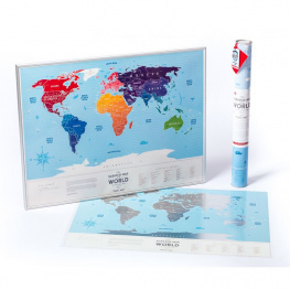     travel map silver world