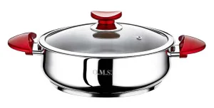Сотейник O.M.S. 26x10см 4,8л з кришкою (OMS 2038L-26-4,8л-Red)