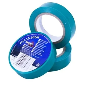 Стрічка ізоляційна Bemko ПВХ 15ммх10м зелена (E30-PVC1510GR)