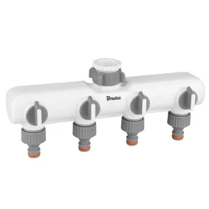 Распределитель с 4 кранами Bradas White Line (WL-3054K)