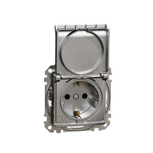 Розетка Schneider Sedna Elements SDD170024 матовий алюміній