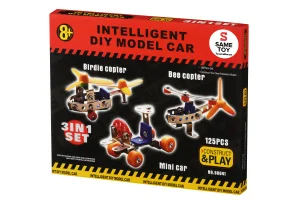 Фото конструктор металлический same toy inteligent diy model car 3в1 125 элементов (58041ut)