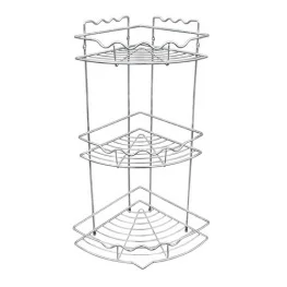 Фото трехярусная полка в ванну lemax угловая хром (eba-436)