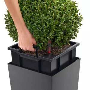 Вазон Lechuza Cubico Premium 30 білий 29,5x29,5x56,5см 14л (18181)
