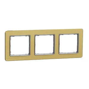 Рамка потрійна Schneider Sedna Elements SDD371803 матове золото