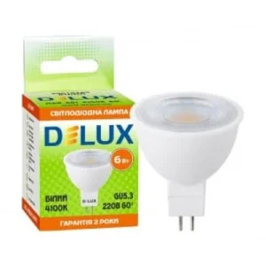 Світлодіодна лампа Delux JCDR 6Вт 4100K 220В GU5.3 (90019265)