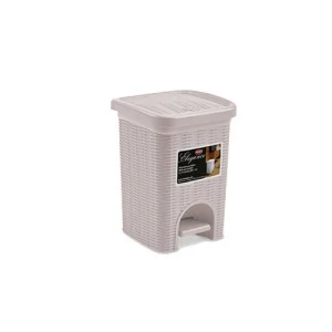 Фото мусорное ведро stefanplast elegance с педалью розовое 20,5х20,5х28см 6л (30127)