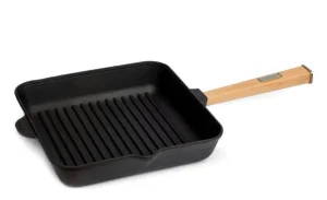 Пательня-гриль чавунна Brizoll Optima квадратна 28x28см (O282850G-P)