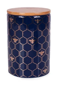 Банка для сипучих продуктів Lefard з бамбуковою кришкою 10x10x15см (940-225)