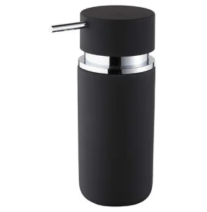Дозатор для мила Bisk Round чорний (06593)