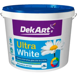 Фарба інтер'єрна для стін та стель DekArt Ultra White 12,6кг