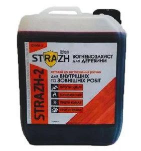 Вогнебіозахист внутрішній Страж-2 БС-13 безбарвна каністра 5л